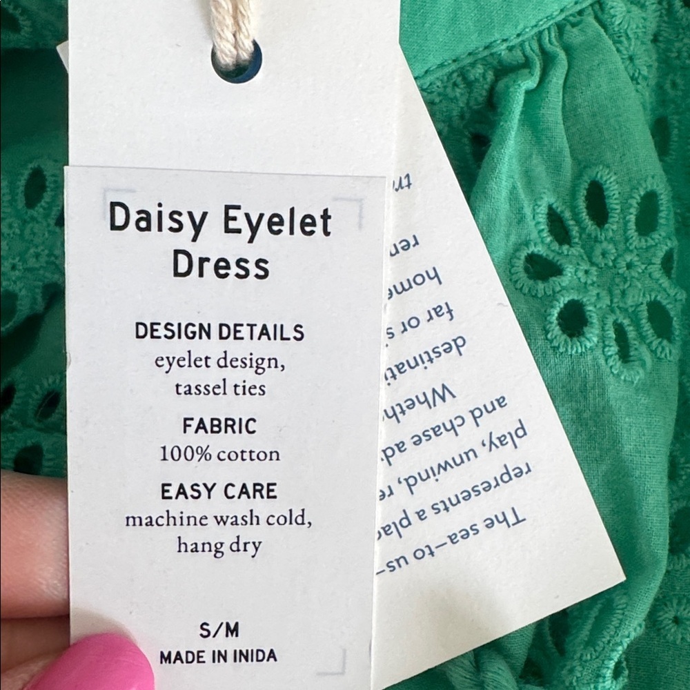 NWT MERSEA Daisy Eyelet Cover Up Size S/M - Picture 10 of 11